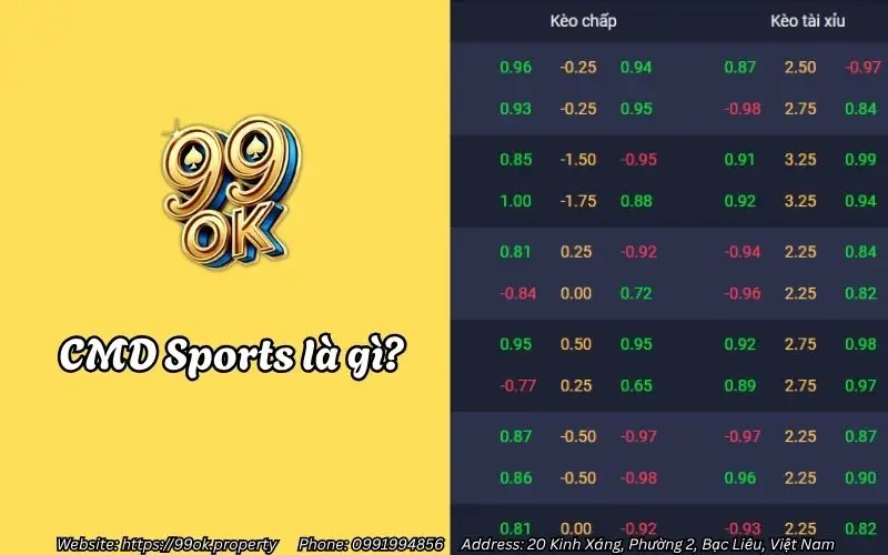 CMD Sports 99OK - Nền tảng cá cược thể thao hàng đầu Châu Á 2 CMD Sports là gì?